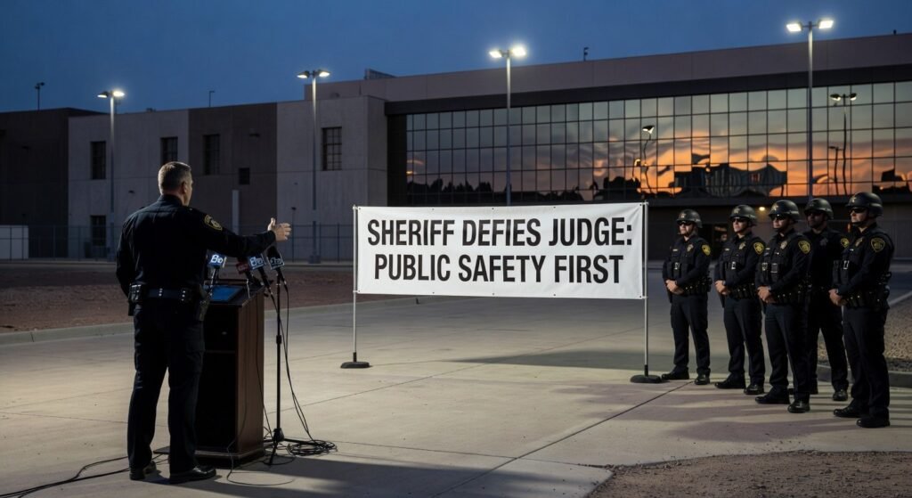 sheriff refuses release - Nevada Sheriff Defies Judge Over Violent Criminal's Release