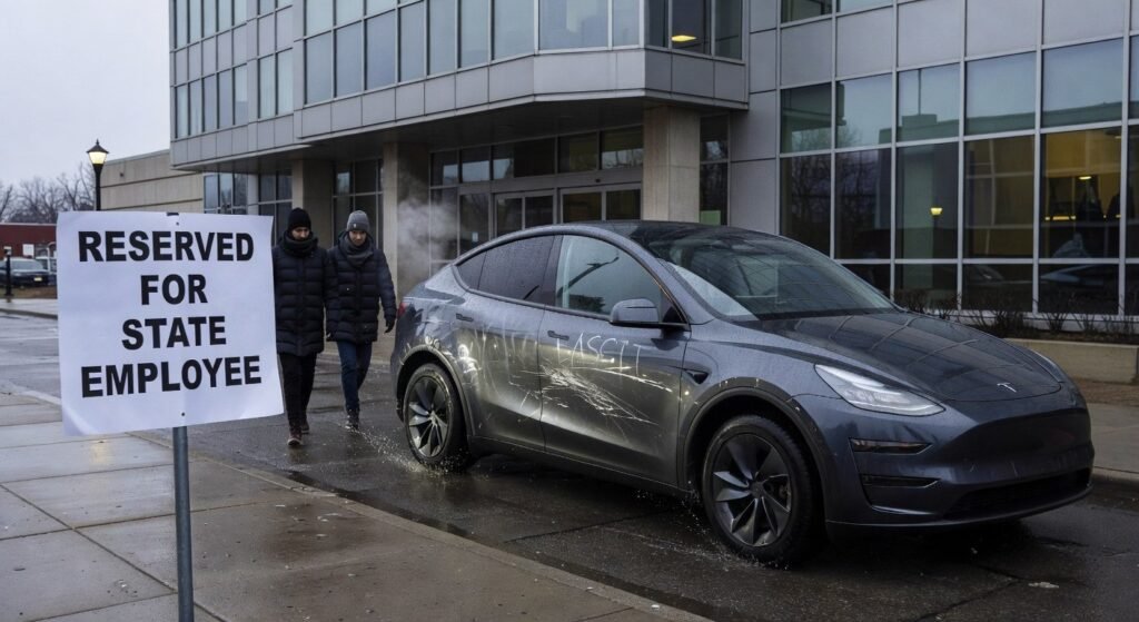Tesla vandalism case - Outrage as State Worker Keys Teslas and Gets Slap on Wrist