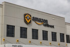 Exterior of an Amazon fulfillment center